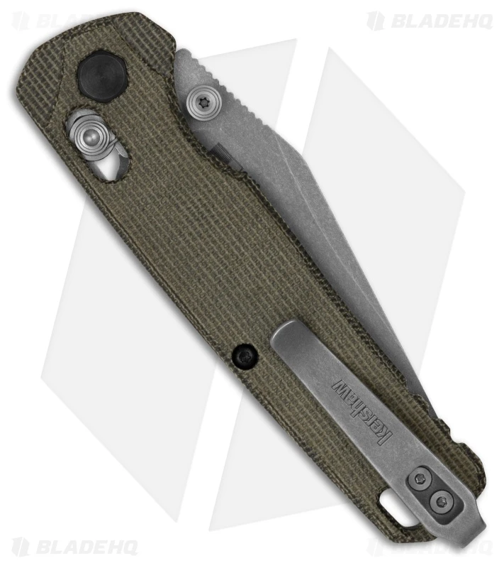 Kershaw Bel Air Clip Point MagnaCut DuraLock Knife Canvas Micarta (3.1" SW) 4 Kershaw Bel Air Clip Point MagnaCut DuraLock Knife Canvas Micarta (3.1" SW) - Image 2