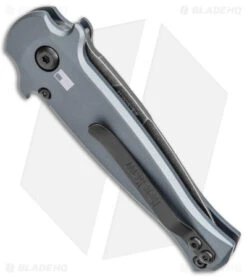 Kershaw Launch 12 Mini Stiletto Automatic Knife Gray/CF (2.5" Black Stonewash) -Kershaw Store Kershaw 12 Launch 12 Mini Stiletto Auto Gray CF Black SW BHQ 147367 jr side