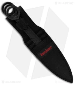 Kershaw Aethon 3-Piece Throwing Knife Set (Blackwash) KS1748X -Kershaw Store Kershaw Aethon Black BHQ 176753 jr sheath