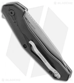 Kershaw Airlock Assisted Opening Knife Black FRN (3" Bead Blast) 1385 -Kershaw Store Kershaw Airlock Assisted Opening Black FRN BB 1385 BHQ 106043 jr side