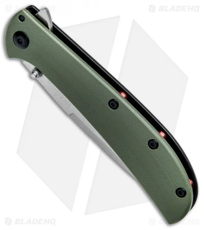 Kershaw Al Mar AM-3 Assisted Opening Knife Green G-10 (3" Satin) 2335GRN 4 Kershaw Al Mar AM-3 Assisted Opening Knife Green G-10 (3" Satin) 2335GRN - Image 2