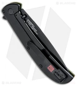 Kershaw Al Mar AM-4 Assisted Opening Knife Green G-10 (3.5" Black) 2330GRNBLK -Kershaw Store Kershaw Al Mar AM 4 Green G 10 Black 2330GRNBLK BHQ 71077 jr side