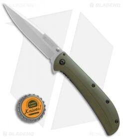 Kershaw Al Mar AM-4 Assisted Opening Knife Green G-10 (3.5" Satin) 2330GRN -Kershaw Store Kershaw Al Mar AM 4 Green G10 satin BHQ 71006 er bottlecap