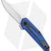 Kershaw Anso Fraxion Liner Lock Knife CF/Blue G-10 (2.75" Satin) 1160BLU -Kershaw Store Kershaw Anso Fraxion LL CF Blue G 10 1160BLU BHQ 79684 jr