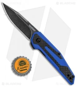 Kershaw Anso Fraxion Liner Lock Knife CF/Blue G-10 (2.75" Black SW) 1160BLUBW 9 Kershaw Anso Fraxion Liner Lock Knife CF/Blue G-10 (2.75" Black SW) 1160BLUBW -Kershaw Store Kershaw Anso Fraxion LL CF Blue G 10 Black SW 1160BLUBW BHQ 79685 jr bottlecap