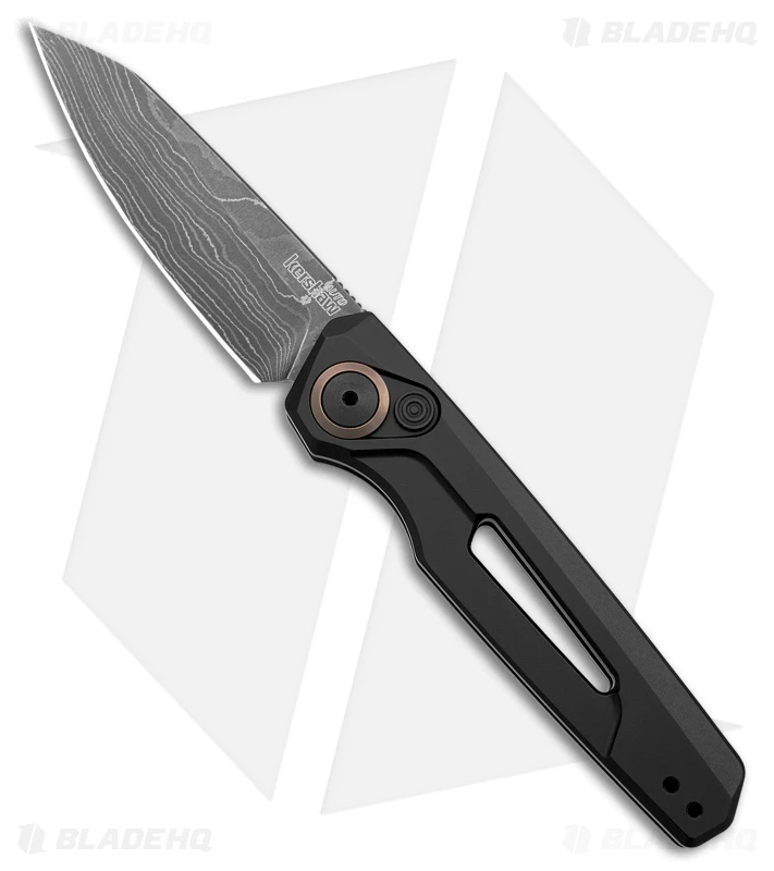 Kershaw Auto Launch 11 Black Aluminum Automatic Knife (2.75" Damascus) 7550DAM 3 Kershaw Auto Launch 11 Black Aluminum Automatic Knife (2.75" Damascus) 7550DAM
