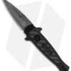Kershaw Auto Launch 12 Mini Stiletto Button Lock Knife Black (2.5" Damascus) 2 Kershaw Auto Launch 12 Mini Stiletto Button Lock Knife Black (2.5" Damascus) -Kershaw Store Kershaw Auto Launch 12 Black Button Lock Damascus BHQ 174982 jr