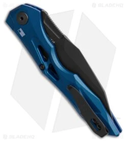 Kershaw Launch 13 Automatic Knife Blue Aluminum (3.5" Black) -Kershaw Store Kershaw Auto Launch 13 Button Lock BHQ 191193 td side large
