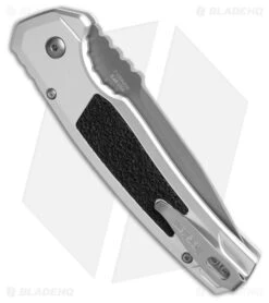 Kershaw Auto Launch 16 Button Lock Knife Raw Aluminum/Black Inserts (3.45" Gray) 7 Kershaw Auto Launch 16 Button Lock Knife Raw Aluminum/Black Inserts (3.45" Gray) -Kershaw Store Kershaw Auto Launch 16 Button Lock Raw BHQ 203214 hd side large