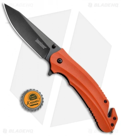Kershaw Barricade Assisted Opening Knife Orange GFN (3.5" Black Oxide) 8650 6 Kershaw Barricade Assisted Opening Knife Orange GFN (3.5" Black Oxide) 8650 - Image 4
