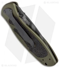 Kershaw Blur Assisted Opening Knife OD Green (3.375" Tiger Stripe) 1670OLTS -Kershaw Store Kershaw Blur OD Green Tiger Stripe 1670OLTS BHQ 55587 jr side 2