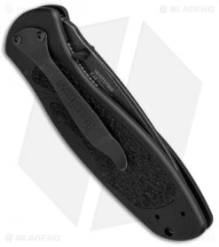Kershaw Blur Tanto Assisted Opening Knife Black (3.375" BlackWash Serr) 8 Kershaw Blur Tanto Assisted Opening Knife Black (3.375" BlackWash Serr) -Kershaw Store Kershaw Blur Tanto Black BlackWash Serr 1670TSTBWWM BHQ 68394 jr side