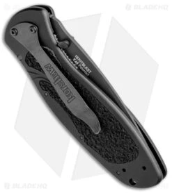 Kershaw Blur Tanto Assisted Opening Knife Black (3.375" Black Serr) 1670TBLKST -Kershaw Store Kershaw Blur Tanto Black Serr 1670TBLKST BHQ 0036 jr side 2 large