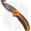 Kershaw Buck Commander Lonerock Folding Guthook Lock Back Knife (3.5" Brown) -Kershaw Store Kershaw Buck Commander Lonerock Folding Guthook Brown 1898GHORBRNBCX BHQ 51594 jr