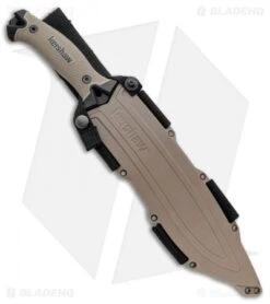 Kershaw Camp 10 Fixed Blade Knife Machete Tan (10" Black) 1077TAN -Kershaw Store Kershaw Camp 10 Machete Tan 1077TAN BHQ 80576 jr sheath