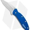 Kershaw Chive Assisted Opening Knife Navy Blue (1.94" Stonewash) 1600NBSW -Kershaw Store Kershaw Chive Assisted Opening Navy Blue SW 1600NBSW BHQ 97431 jr 2