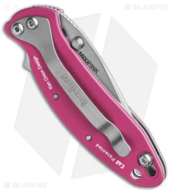 Kershaw Chive Assisted Opening Knife Pink (1.94" Bead Blast) 1600PINK 8 Kershaw Chive Assisted Opening Knife Pink (1.94" Bead Blast) 1600PINK -Kershaw Store Kershaw Chive Assited Opening Knife Pink 1in 94cm Beadblast 1600 Pink BHQ 2218 td side 2
