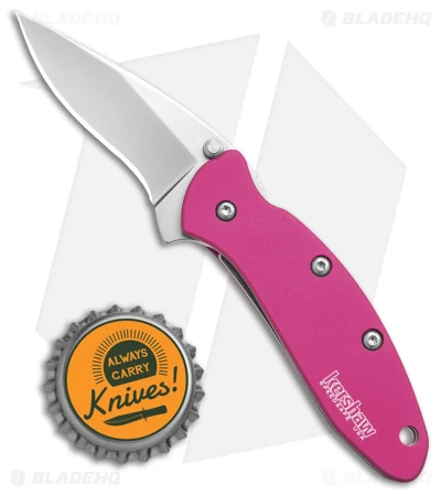 Kershaw Chive Assisted Opening Knife Pink (1.94" Bead Blast) 1600PINK 6 Kershaw Chive Assisted Opening Knife Pink (1.94" Bead Blast) 1600PINK - Image 4