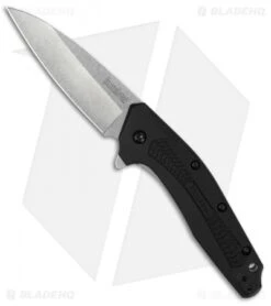 Kershaw Dividend Assisted Opening Knife Black GFN (3" Stonewash) 1812