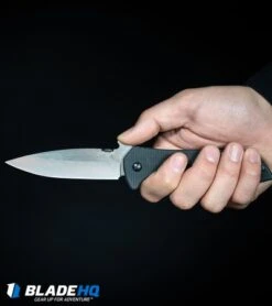 Kershaw Emerson CQC-4KXL Frame Lock Knife (3.9" Stonewash) 6055 -Kershaw Store Kershaw Emerson CQC 4KXL Frame Lock Knife Stonewash 6055 BHQ 27387 kp in hand web 1