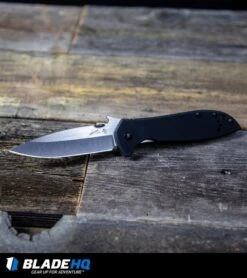 Kershaw Emerson CQC-4KXL Frame Lock Knife (3.9" Stonewash) 6055 -Kershaw Store Kershaw Emerson CQC 4KXL Frame Lock Knife Stonewash 6055 BHQ27387 kp wood table web 1