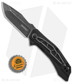 Kershaw Flatbed Spring Assisted Knife Black GFN (3.1" Black SW) 1376 -Kershaw Store Kershaw Flatbed Spring Assisted Knife Black GFN 3in Black SW BHQ 139778 td size