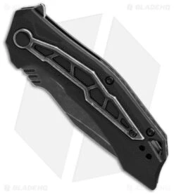 Kershaw Flatbed Spring Assisted Knife Black GFN (3.1" Black SW) 1376 -Kershaw Store Kershaw Flatbed Spring Assisted Knife Black GFN 3in Black SW BHQ 139778 td spine