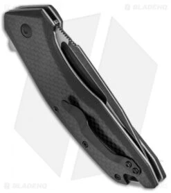 Kershaw Flourish Assisted Opening Knife Carbon Fiber/G-10 (3.5" BlackWash) 3935 8 Kershaw Flourish Assisted Opening Knife Carbon Fiber/G-10 (3.5" BlackWash) 3935 -Kershaw Store Kershaw Flourish CF G 10 Black Wash 3935 BHQ 52176 jr side