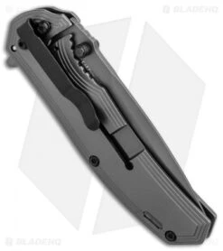 Kershaw Fringe A/O Frame Lock Knife Gray SS/Carbon Fiber (3" Gray) 8310 -Kershaw Store Kershaw Fringe AO Gray SS Carbon Fiber Gray BHQ 80593 er side