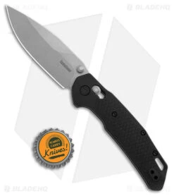 Kershaw Heist DuraLock Knife Black FRN (3.1" Stonewash D2) 2037 -Kershaw Store Kershaw Heist Knife Black SW BHQ 178500 jr bottlecap large