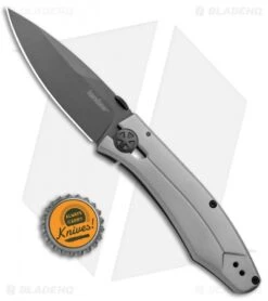 Kershaw Innuendo Frame Lock Knife Gray (3.3" Black) 3440 -Kershaw Store Kershaw Innuendo FL Gray Black 3440 BHQ 94086 jr bottlecap