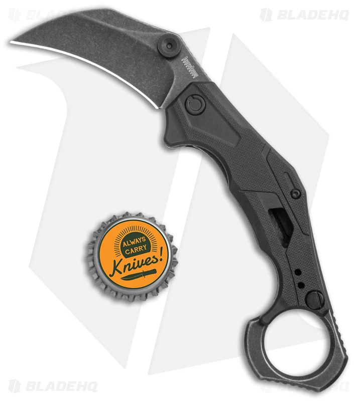 Kershaw Outlier Assisted Karambit Knife Black GRN (2.5" Black Stonewash) 2064 6 Kershaw Outlier Assisted Karambit Knife Black GRN (2.5" Black Stonewash) 2064 - Image 4