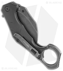 Kershaw Outlier Assisted Karambit Knife Black GRN (2.5" Black Stonewash) 2064 8 Kershaw Outlier Assisted Karambit Knife Black GRN (2.5" Black Stonewash) 2064 -Kershaw Store Kershaw Karambit Black Dark SW jr side large