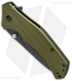 Kershaw Knockout Assisted Opening Knife Olive (3.25" Black) 1870OLBLK -Kershaw Store Kershaw Knockout Assited Olive Black 1870OLBLK BHQ 21525 jr spine