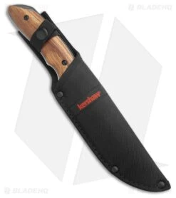 Kershaw Large Hunting Fixed Blade Knife Wood (6.25" Satin) 1418 -Kershaw Store Kershaw Large Hunting Knife Wood Satin 1418 BHQ 192127 kr sheath large