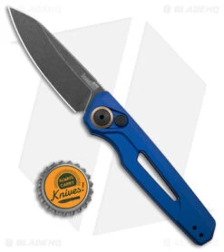 Kershaw Launch 11 Automatic Knife Blue Aluminum (2.75" Blackwash) 7550BLU -Kershaw Store Kershaw Launch 11 Auto Blue Aluminum Blackwash BHQ 178234 jr bottlecap