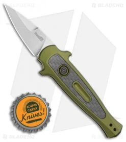 Kershaw Launch 12CA Legal Stiletto Automatic Knife OD Green (1.9" SW) -Kershaw Store Kershaw Launch 12 CA Legal Stiletto Automatic Knife OD Green 1.9 SW BHQ 117837 LS Bottlecap