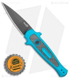 Kershaw Launch 12 Mini Stiletto Automatic Knife Teal (2.5" Black) 9 Kershaw Launch 12 Mini Stiletto Automatic Knife Teal (2.5" Black) -Kershaw Store Kershaw Launch 12 Mini Stiletto Automatic Knife Teal 2.5 Black KER7125TEALBLK BHQ 116323 LS Bottlecap