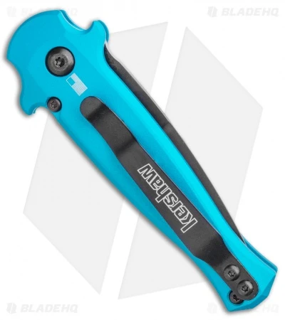 Kershaw Launch 12 Mini Stiletto Automatic Knife Teal (2.5" Black) 5 Kershaw Launch 12 Mini Stiletto Automatic Knife Teal (2.5" Black) - Image 3