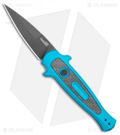 Kershaw Launch 12 Mini Stiletto Automatic Knife Teal (2.5" Black) 3 Kershaw Launch 12 Mini Stiletto Automatic Knife Teal (2.5" Black)