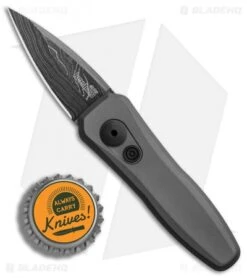 Kershaw Launch 4 CA Legal Automatic Knife Gray (1.9" Damascus) BHQ Exclusive -Kershaw Store Kershaw Launch 4 CA Legal Auto Gray Damascus BHQ 86760 er bottlecap
