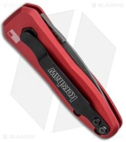 Kershaw Launch 4 CA Legal Automatic Knife Red (1.9" Damascus) 13 Kershaw Launch 4 CA Legal Automatic Knife Red (1.9" Damascus) -Kershaw Store Kershaw Launch 4 CA Legal Auto Red Damascus 7500RDDAM BHQ 91649 jr side