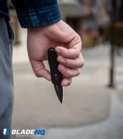 Kershaw Launch 4 CA Legal Automatic Knife Black (1.9" Blue) BHQ Exclusive -Kershaw Store Kershaw Launch 4 CA Legal Automatic Knife Black 7500BL BHQ 34416 lifestyle web 10