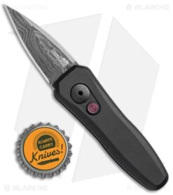Kershaw Launch 4 CA Legal Automatic Knife Black Aluminum (1.9" Damascus) -Kershaw Store Kershaw Launch 4 CA Legal Damascus 7500DAM BHQ 67750 jr bottlecap large