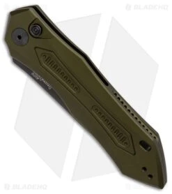 Kershaw Launch 6 Automatic Knife OD Green (3.75" Black) 7800OLBLK -Kershaw Store Kershaw Launch 6 Olive Black BHQ 89519 er spine large