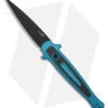 Kershaw Launch 8 Stiletto Automatic Knife Teal/CF (3.5" Black) 7150TEALBLK -Kershaw Store Kershaw Launch 8 stiletto AK Teal CF 3in Black BHQ 177022 td