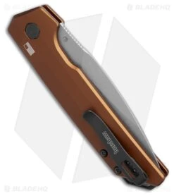 Kershaw Launch Iridium MagnaCut Automatic Knife Bronze Aluminum (3.5" Stonewash) -Kershaw Store Kershaw Launch Iridium MagnaCut Automatic Knife Bronze Aluminum 3in SW BHQ 217998 td side large