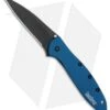 Kershaw Leek Assisted Opening Knife Blue (3" Black) 1660NBBLK -Kershaw Store Kershaw Leek Blue black BHQ 77341 er