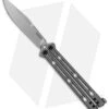 Kershaw Lucha 20CV Balisong Butterfly Knife SS (4.6" Bead Blast) 515020CV -Kershaw Store Kershaw Lucha Balisong Butterfly Gray BHQ 117078 jr