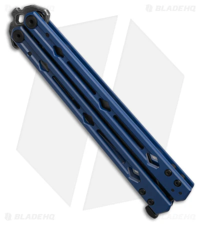 Kershaw Lucha Balisong Butterfly Knife Blue (4.5" Blackwash) 5150BLUBW 5 Kershaw Lucha Balisong Butterfly Knife Blue (4.5" Blackwash) 5150BLUBW - Image 3